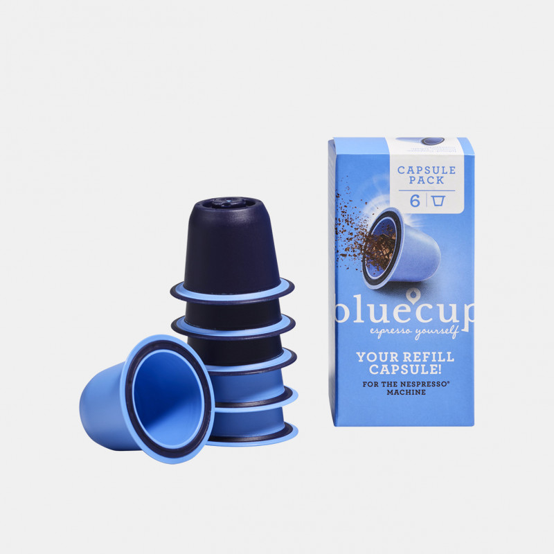 Capsules Vides Réutilisables Compatibles Nespresso Blue Cup